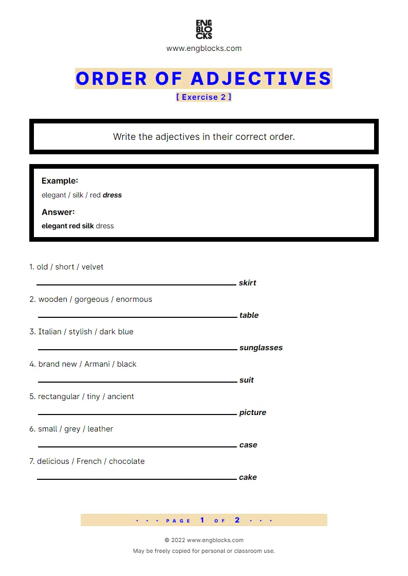 order-of-adjectives-exercise-2-worksheet-english-grammar
