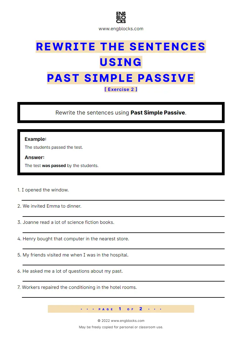 rewrite-the-sentences-using-passive-voice-past-simple-exercise-2-worksheet-english-grammar