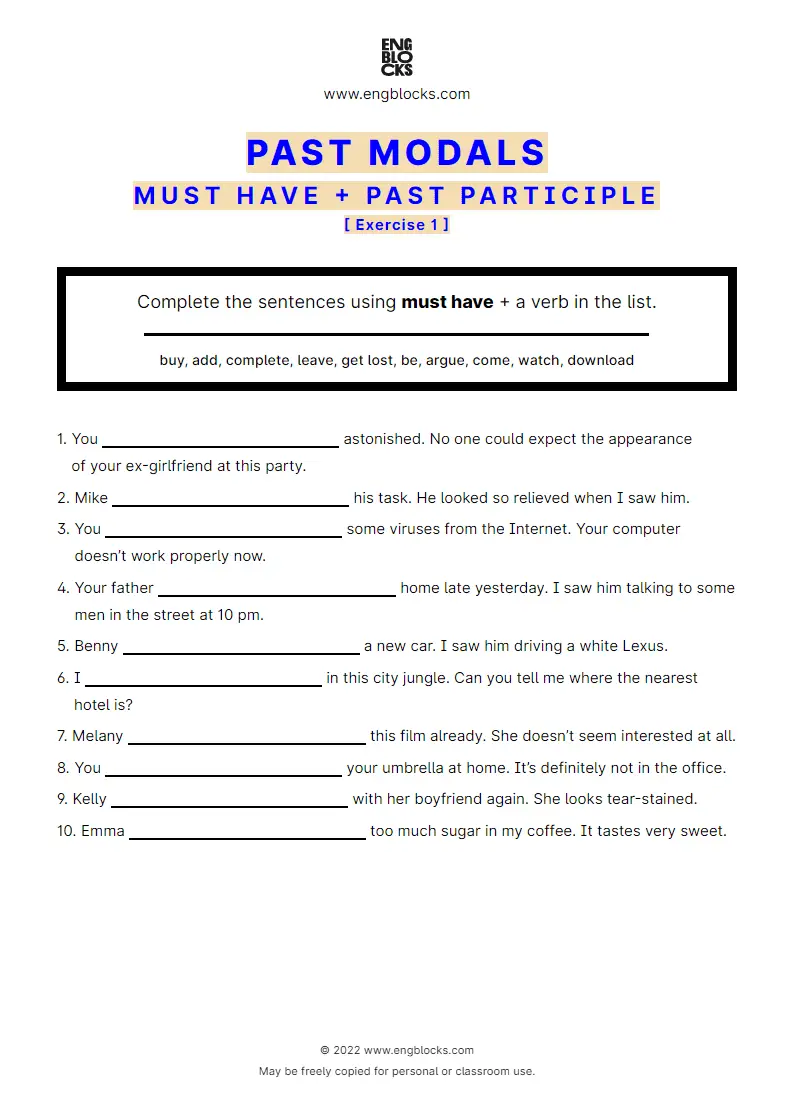 must-have-past-participle-worksheet-english-grammar