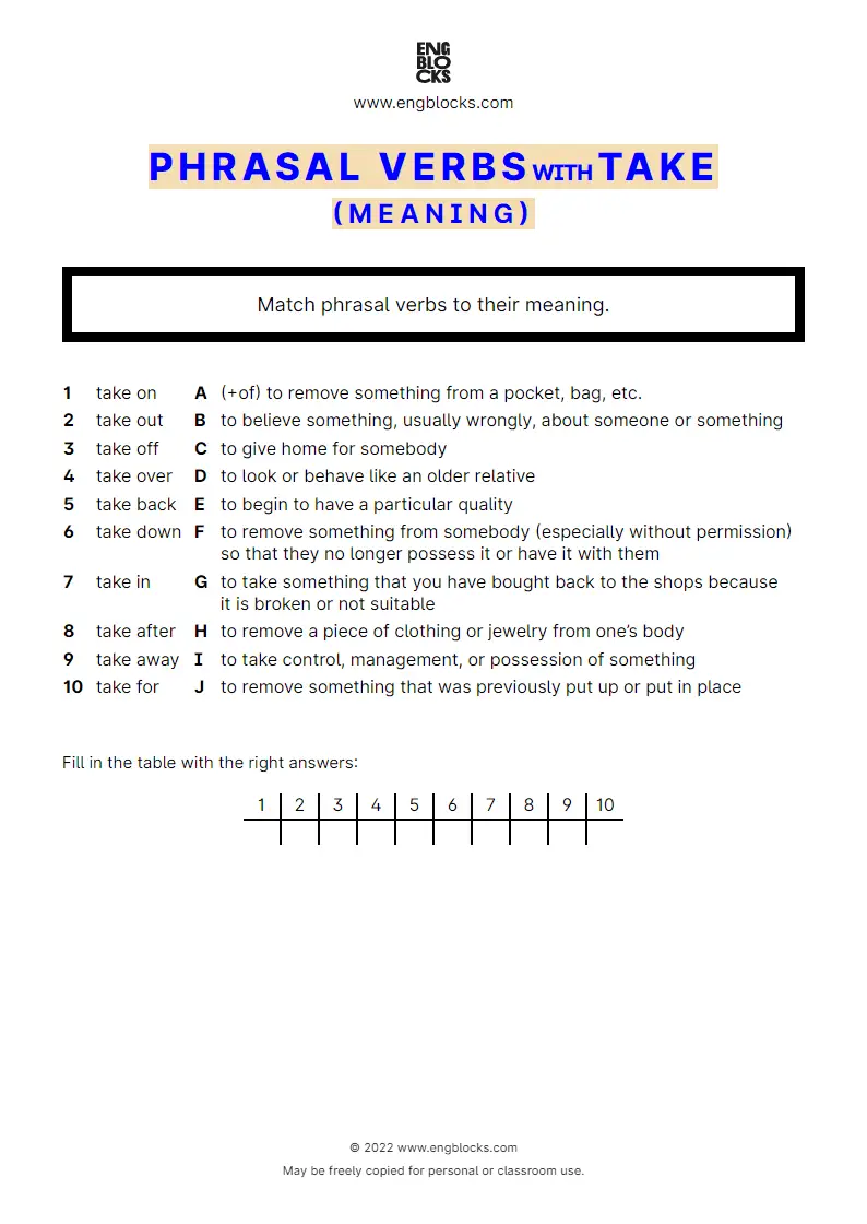 phrasal-verbs-with-the-verb-take-exercise-1-meaning-worksheet