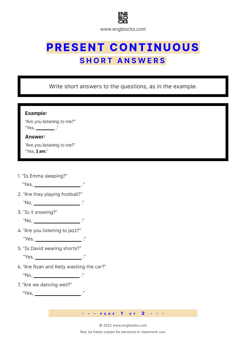 present-continous-short-answers-worksheet-english-grammar