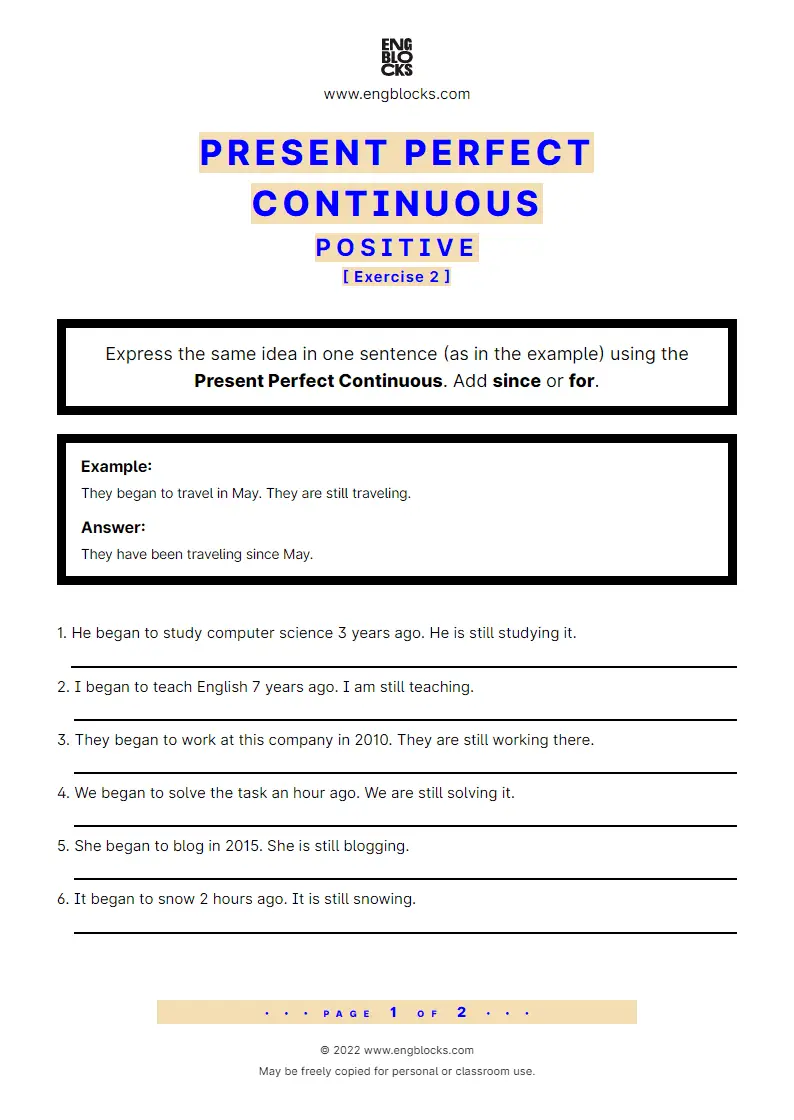 present-perfect-continuous-positive-exercise-2-worksheet-english-grammar